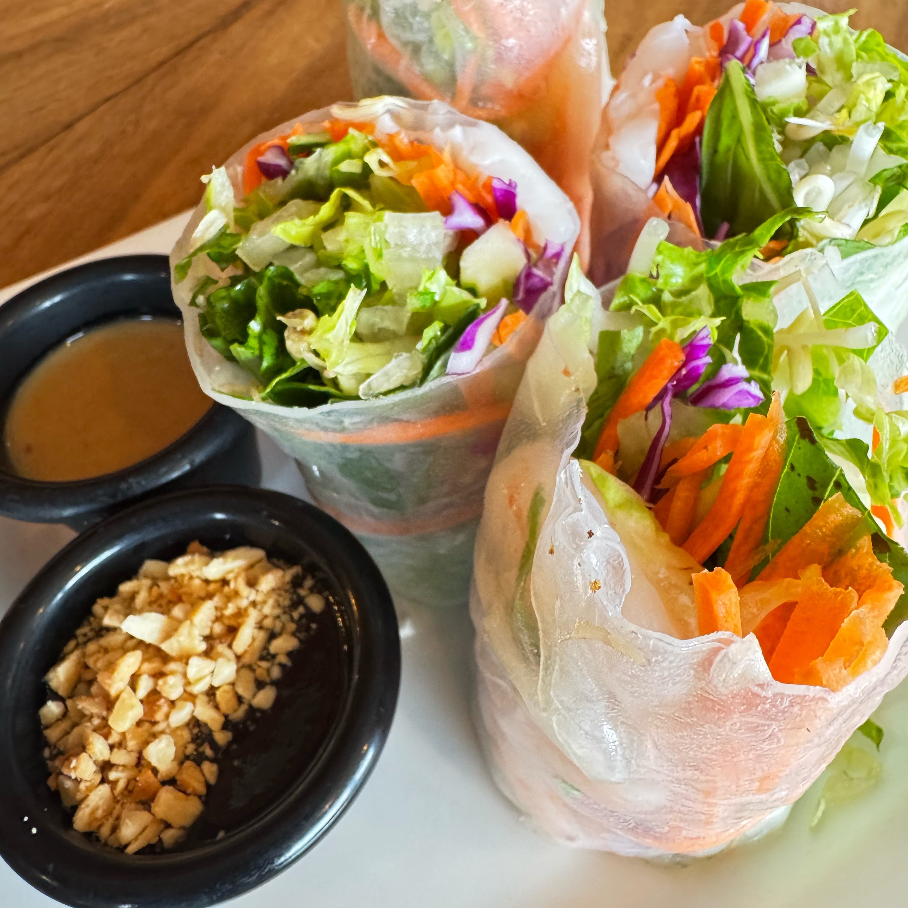 Fresh Basil Roll W/Shrimp.